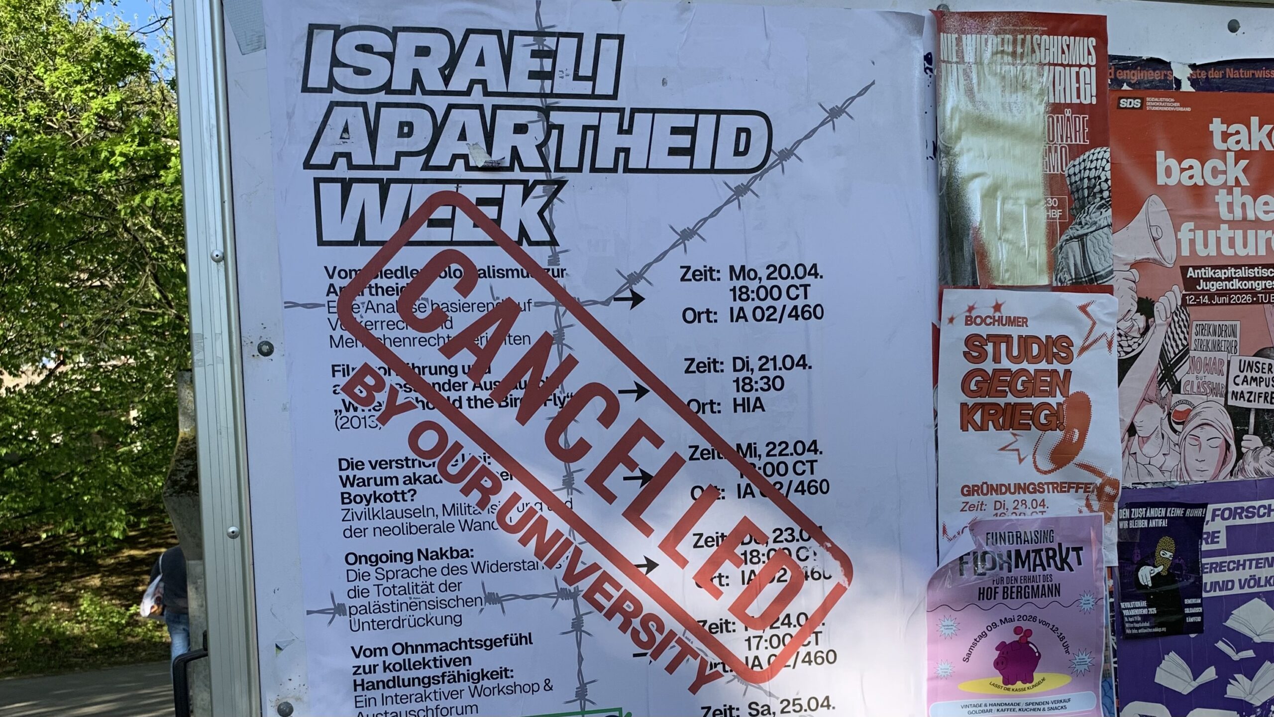 Darum sagte die RUB die „Israeli Apartheid Week“ ab – Palästina-Gedenkwoche ab heute